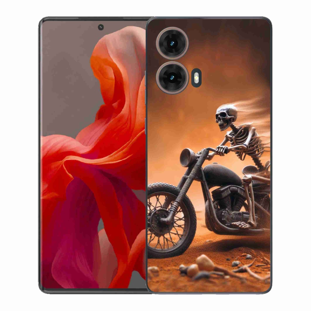 Gélový kryt mmCase na Motorola Moto G85 5G - kostra na motorke