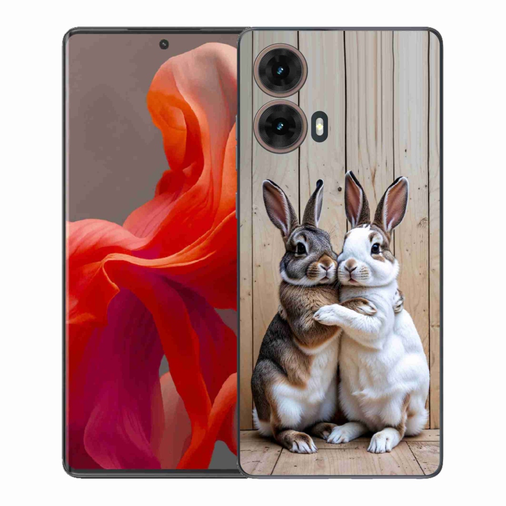 Gélový kryt mmCase na Motorola Moto G85 5G - králičie pár