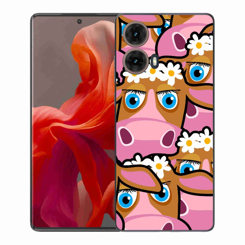 Gélový kryt mmCase na Motorola Moto G85 5G - kreslené kravičky