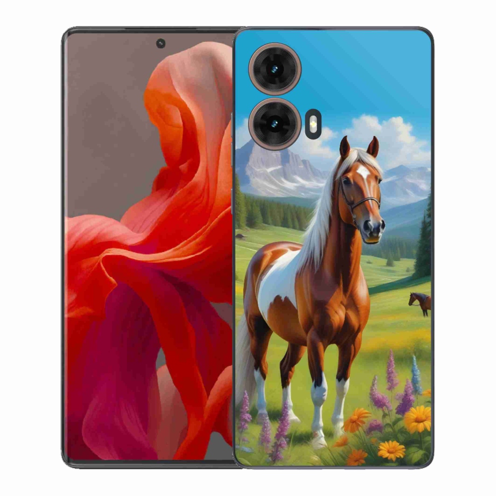 Gélový kryt mmCase na Motorola Moto G85 5G - kôň na lúke