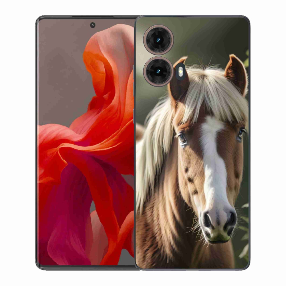 Gélový kryt mmCase na Motorola Moto G85 5G - kôň so svetlou hrivou