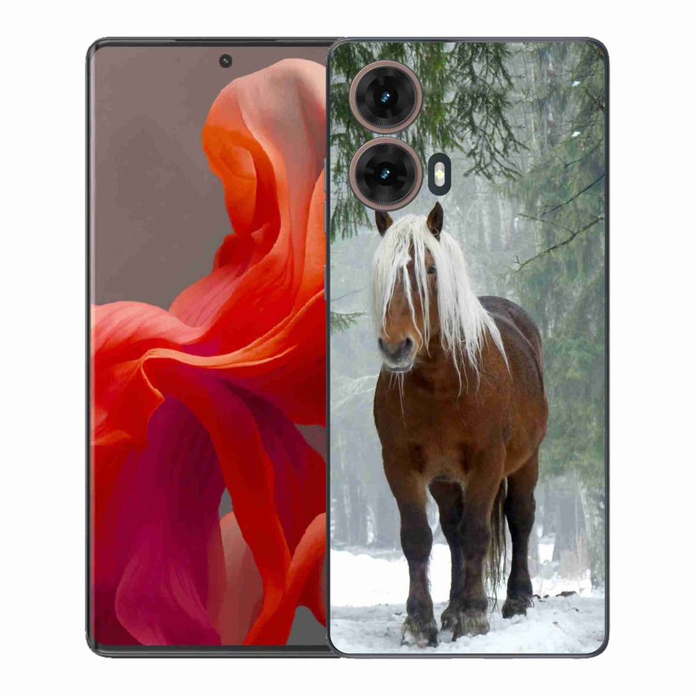 Gélový kryt mmCase na Motorola Moto G85 5G - kôň v lese