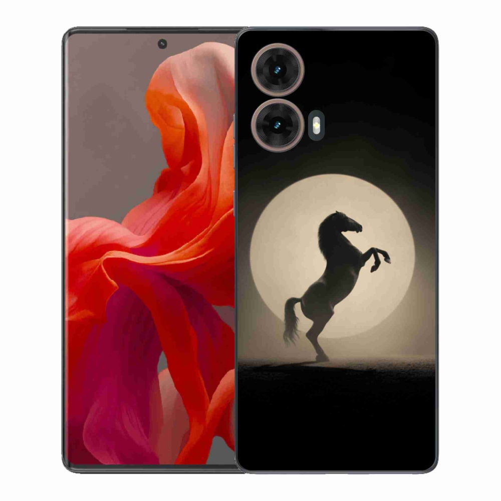 Gélový kryt mmCase na Motorola Moto G85 5G - kôň v siluete