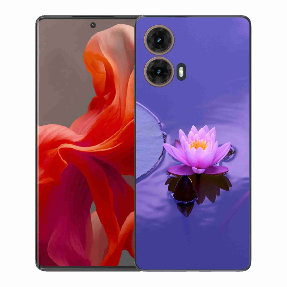 Gélový kryt mmCase na Motorola Moto G85 5G - kvet na hladine