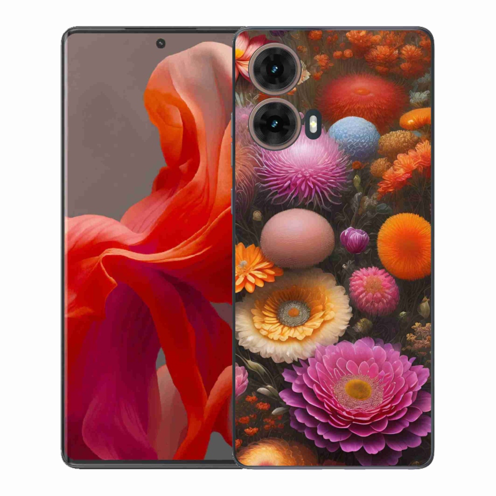 Gélový kryt mmCase na Motorola Moto G85 5G - kvetinová kompozícia