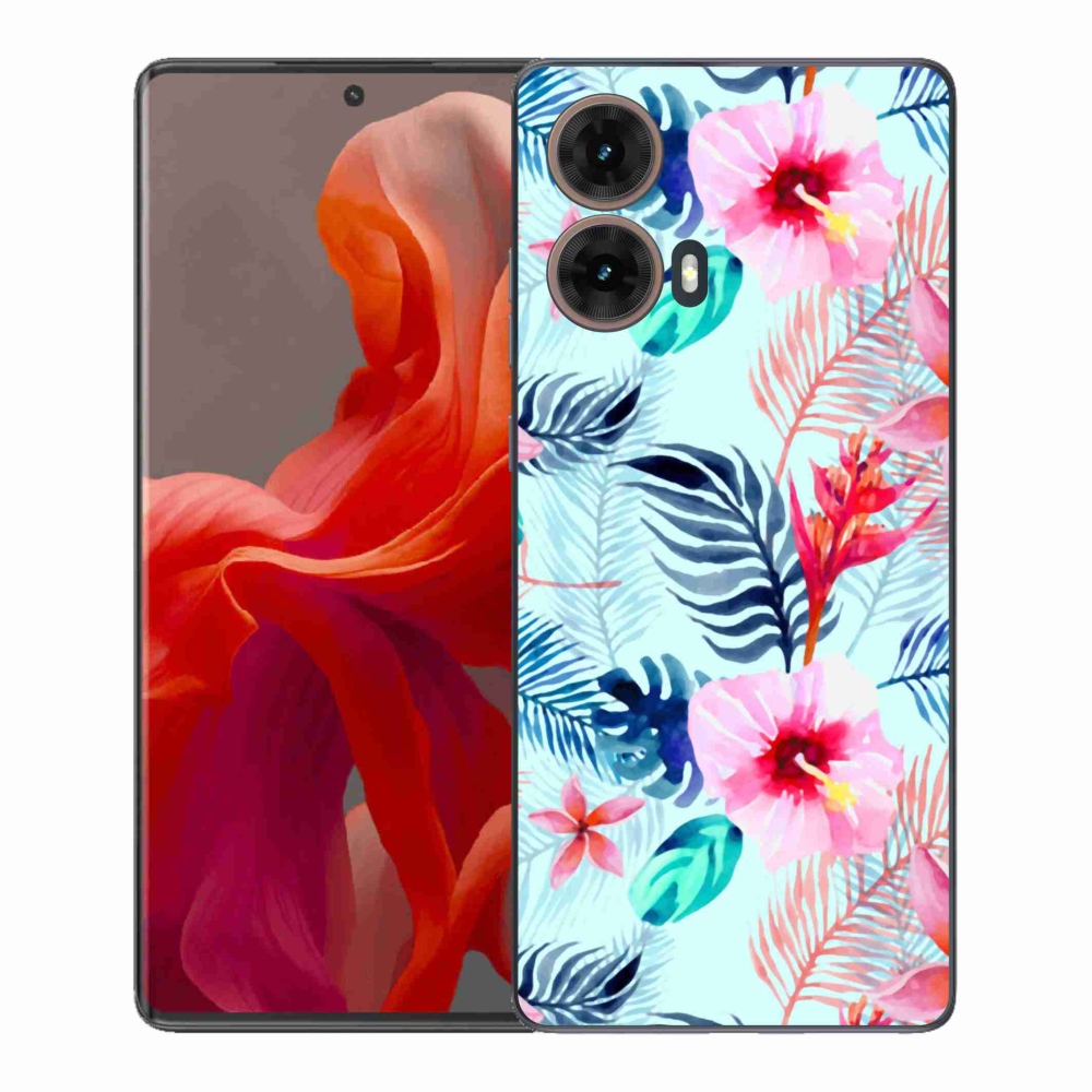 Gélový kryt mmCase na Motorola Moto G85 5G - kvety