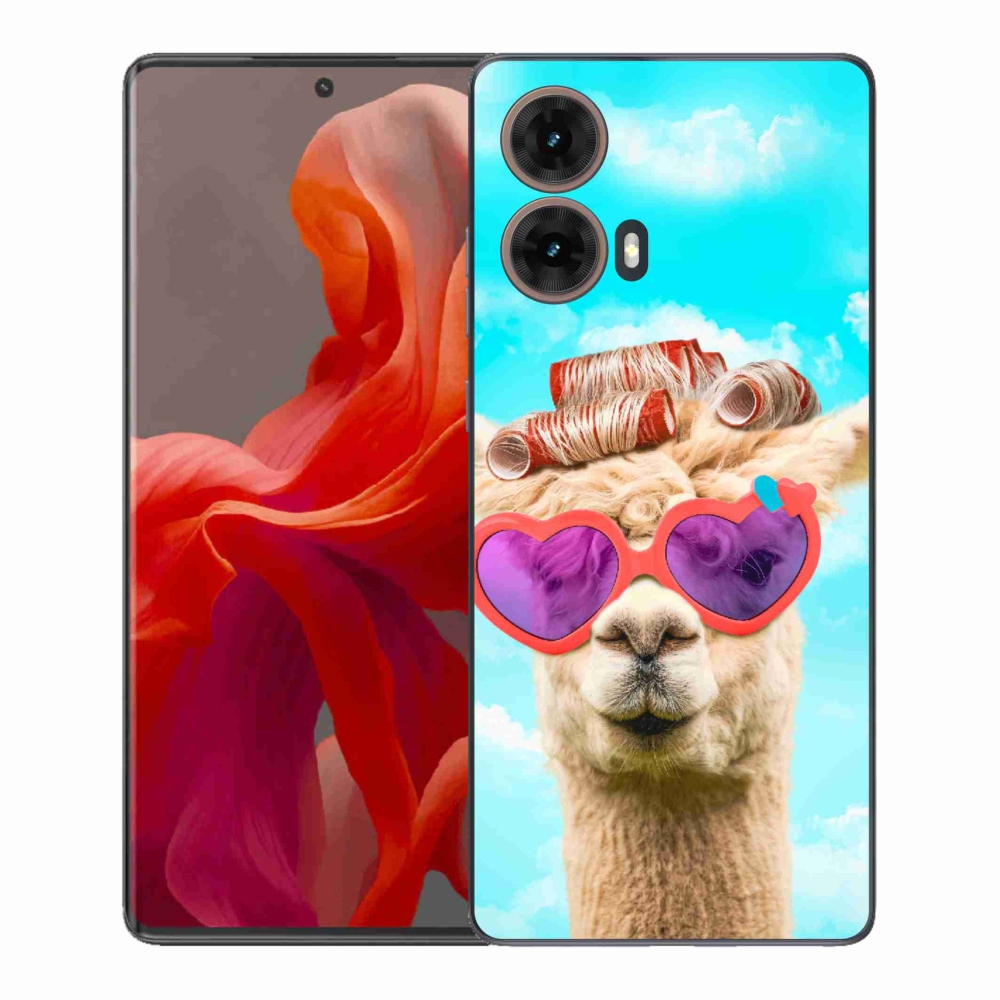 Gélový kryt mmCase na Motorola Moto G85 5G - lama s okuliarmi