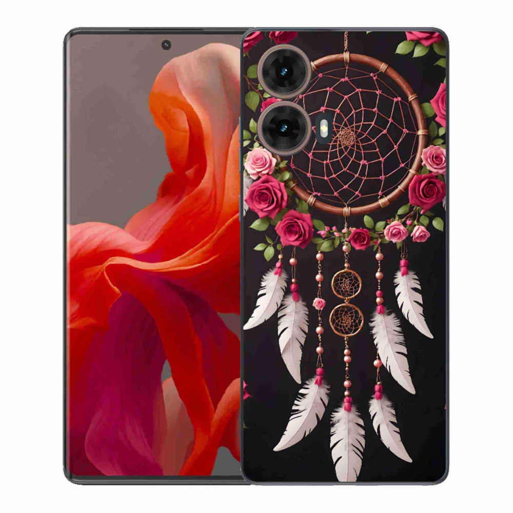 Gélový kryt mmCase na Motorola Moto G85 5G - lapač snov s ružami