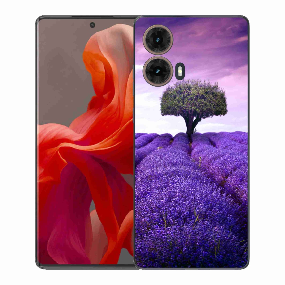 Gélový kryt mmCase na Motorola Moto G85 5G - levanduľová lúka