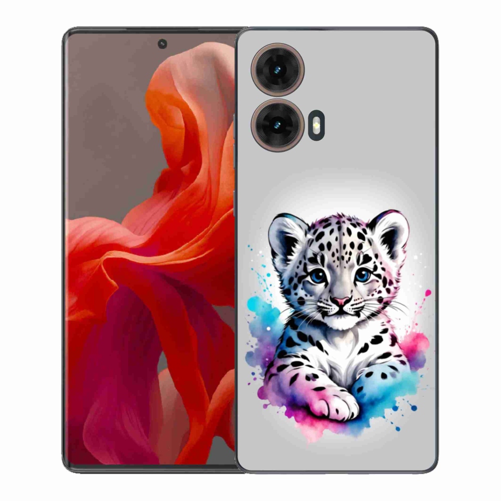 Gélový kryt mmCase na Motorola Moto G85 5G - leopardej mláďa