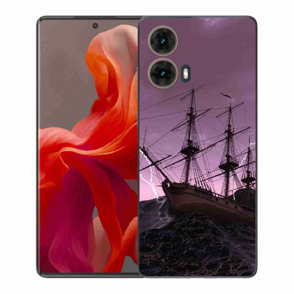 Gélový kryt mmCase na Motorola Moto G85 5G - loď v búrke