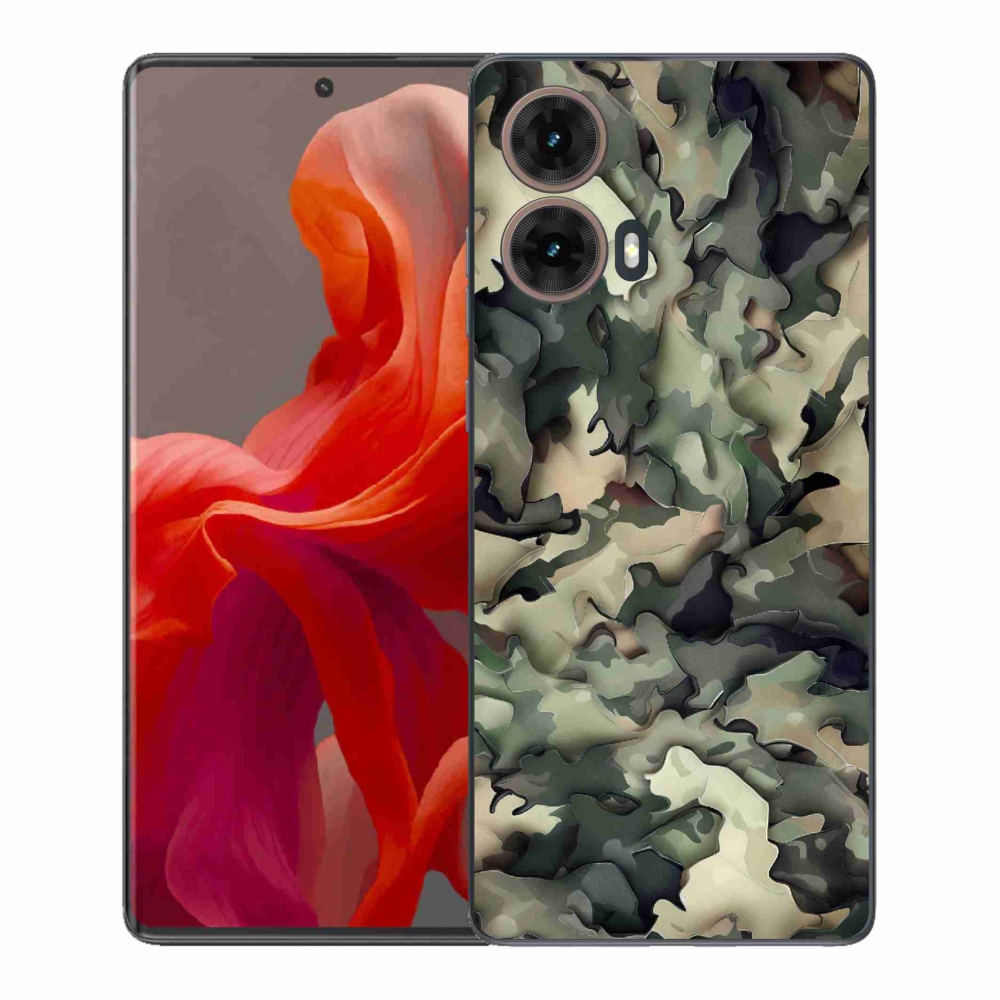 Gélový kryt mmCase na Motorola Moto G85 5G - maskáčový vzor 9