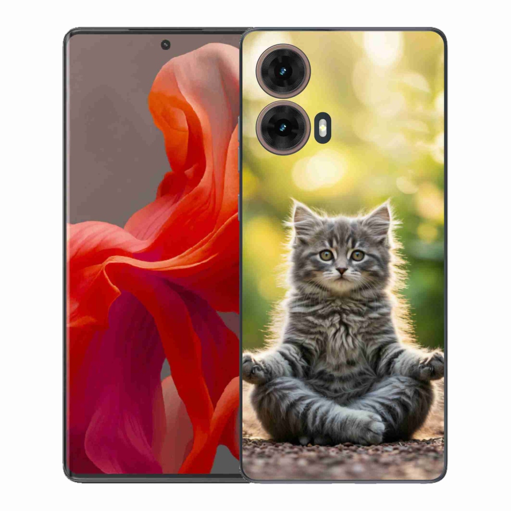 Gélový kryt mmCase na Motorola Moto G85 5G - meditujúce mačiatko