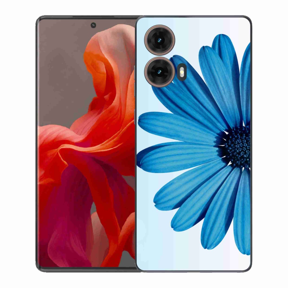 Gélový kryt mmCase na Motorola Moto G85 5G - modrá margaréta