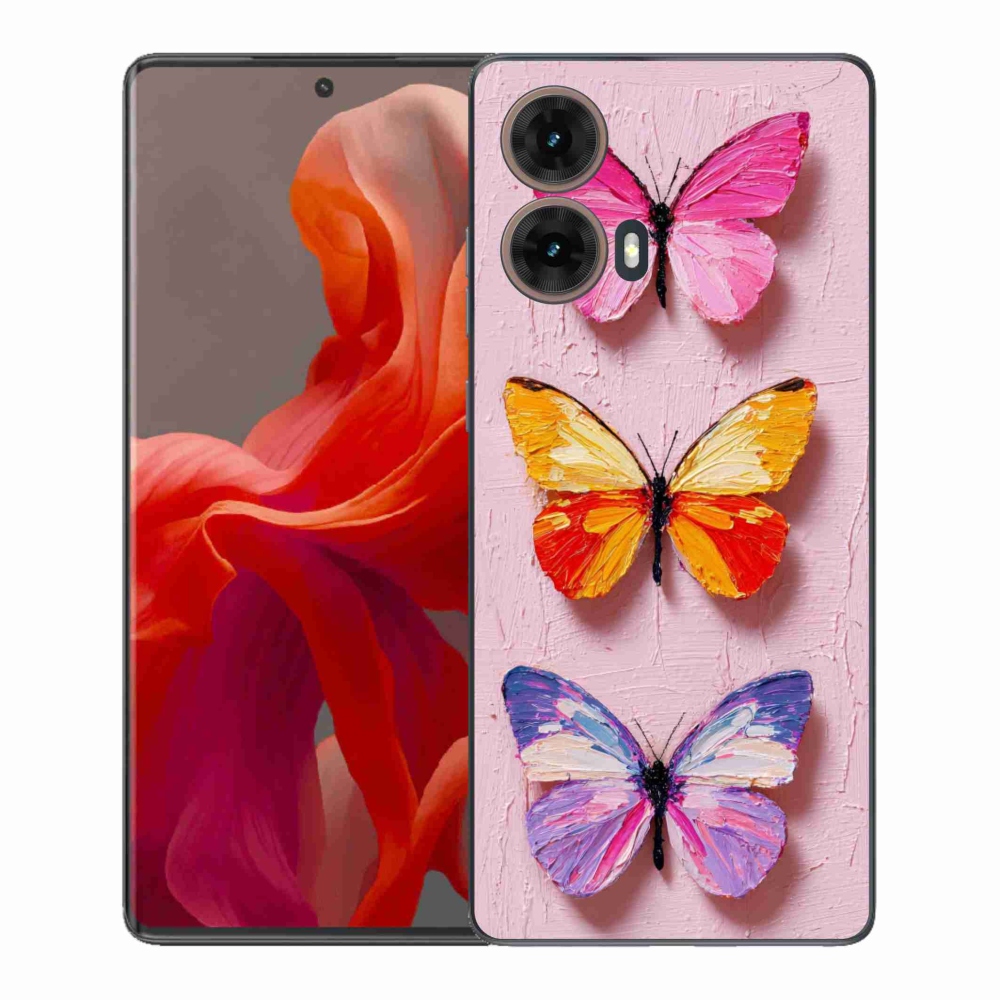 Gélový kryt mmCase na Motorola Moto G85 5G - motýlia trojica