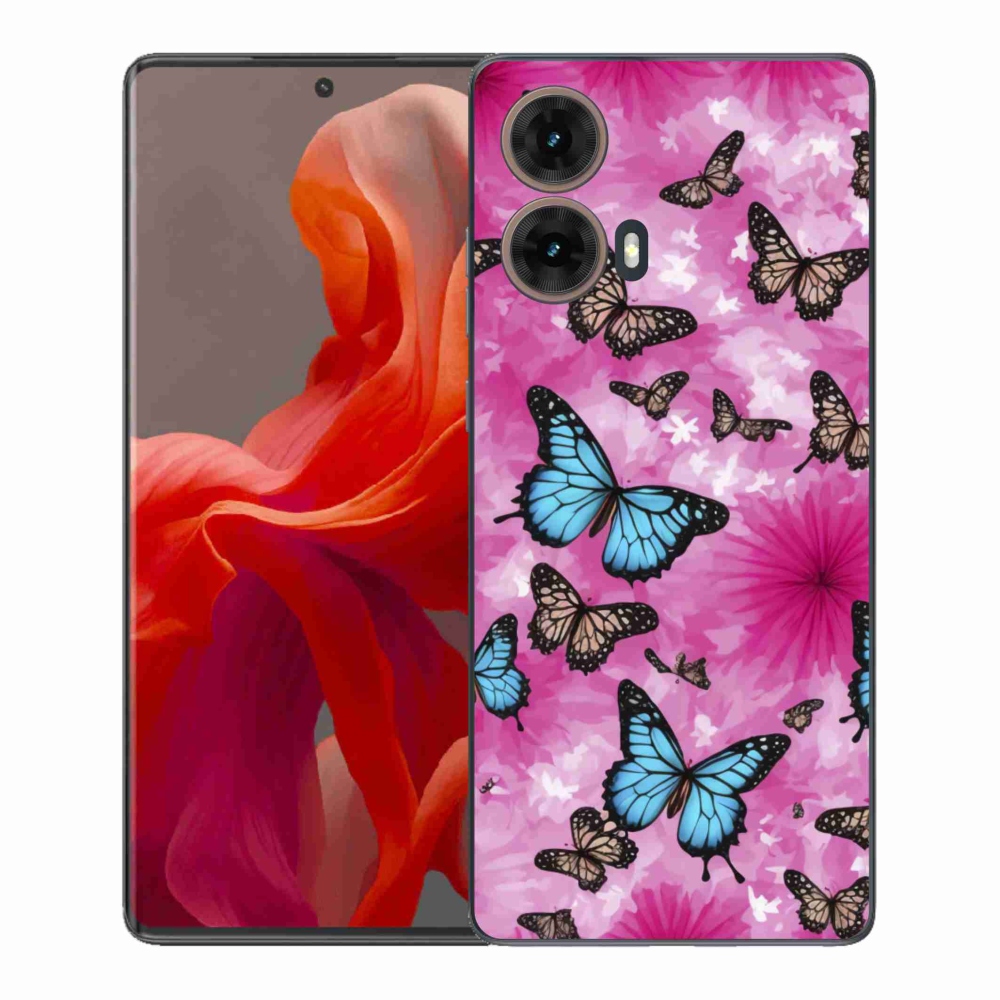 Gélový kryt mmCase na Motorola Moto G85 5G - motýlia záhrada