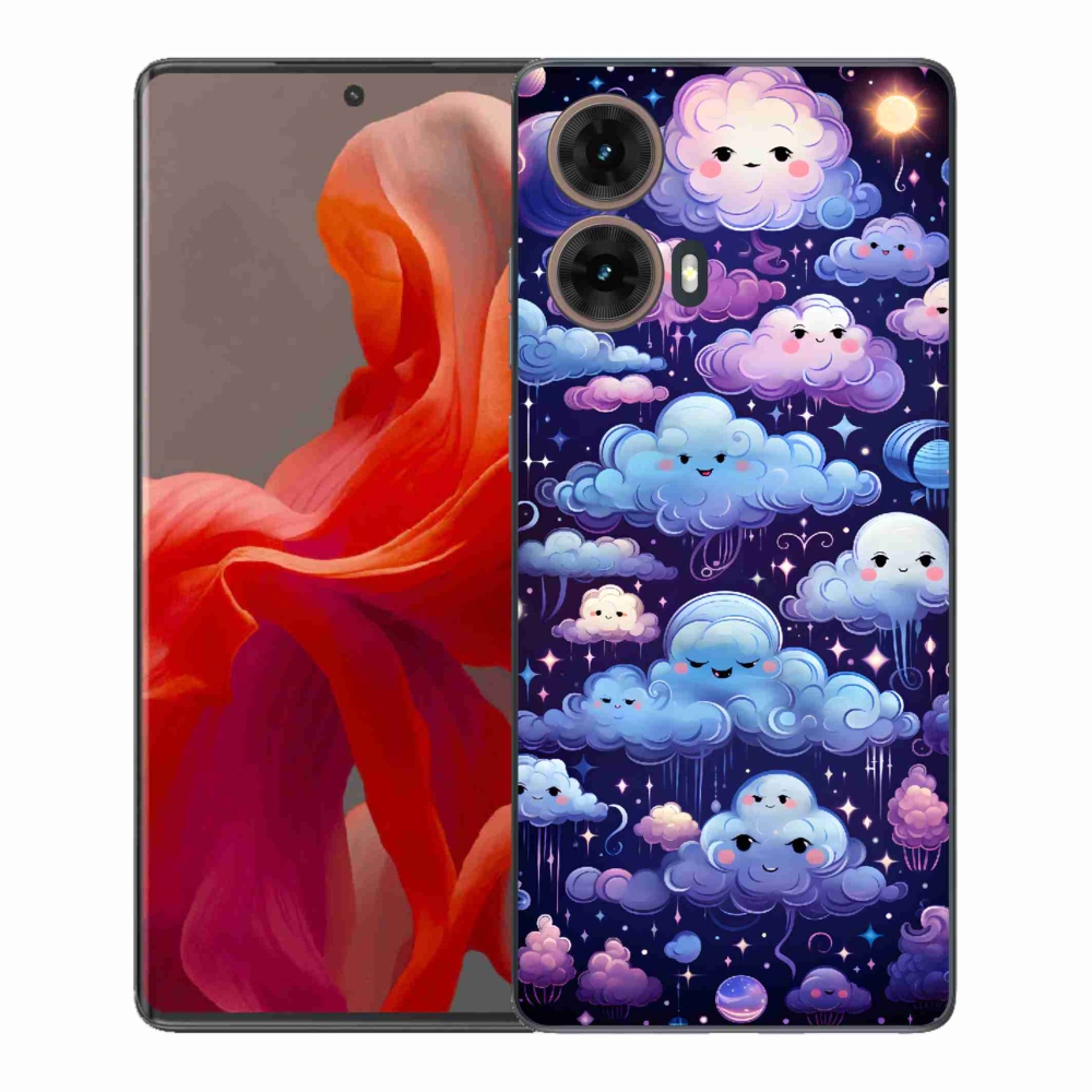 Gélový kryt mmCase na Motorola Moto G85 5G - mráčiky