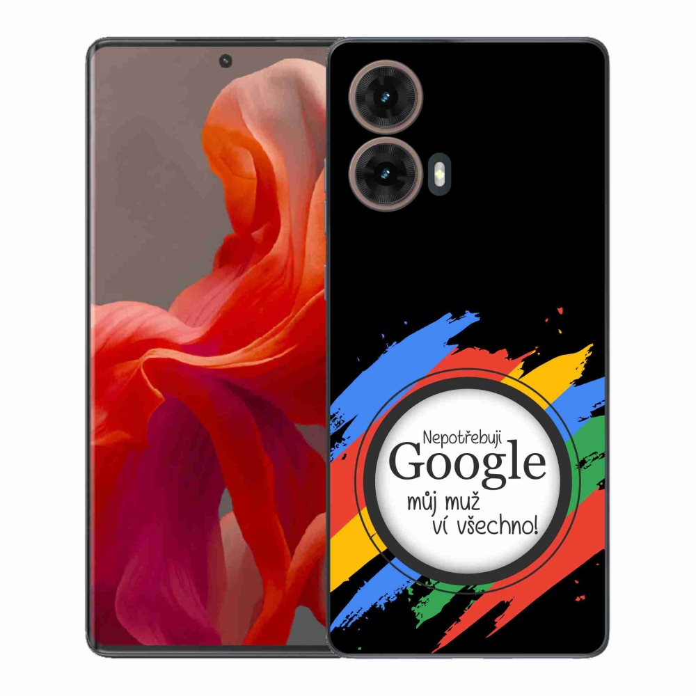 Gélový kryt mmCase na Motorola Moto G85 5G - muž vie všetko čierne pozadie