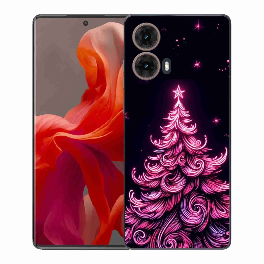 Gélový kryt mmCase na Motorola Moto G85 5G - neónový vianočný stromček 2