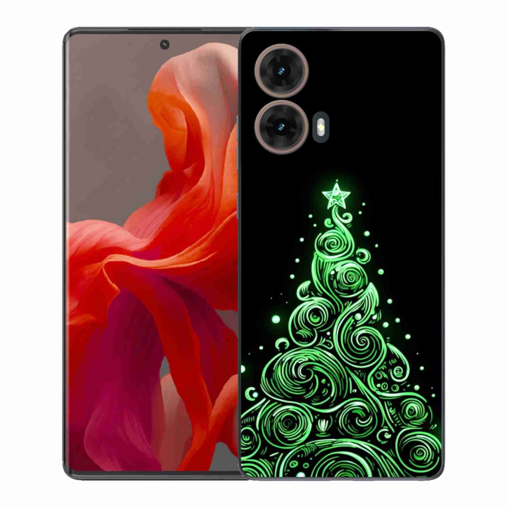 Gélový kryt mmCase na Motorola Moto G85 5G - neónový vianočný stromček 3