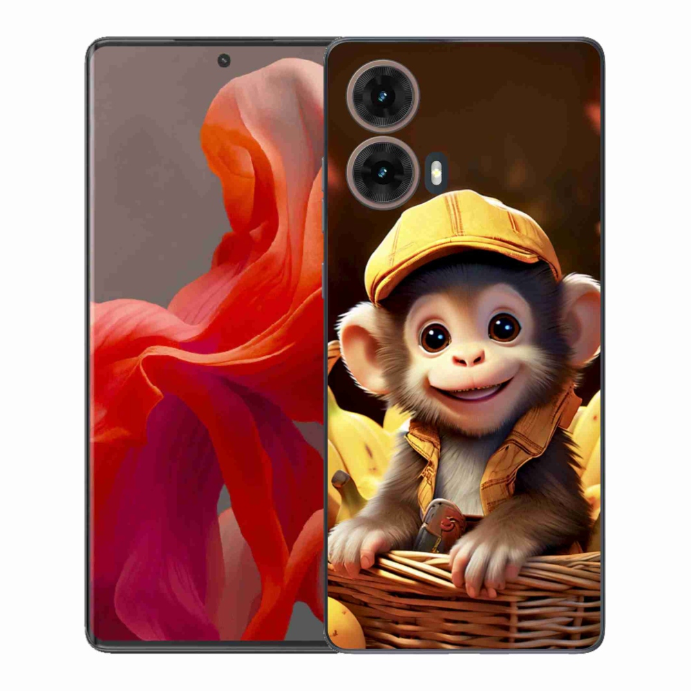 Gélový kryt mmCase na Motorola Moto G85 5G - opice v košíku
