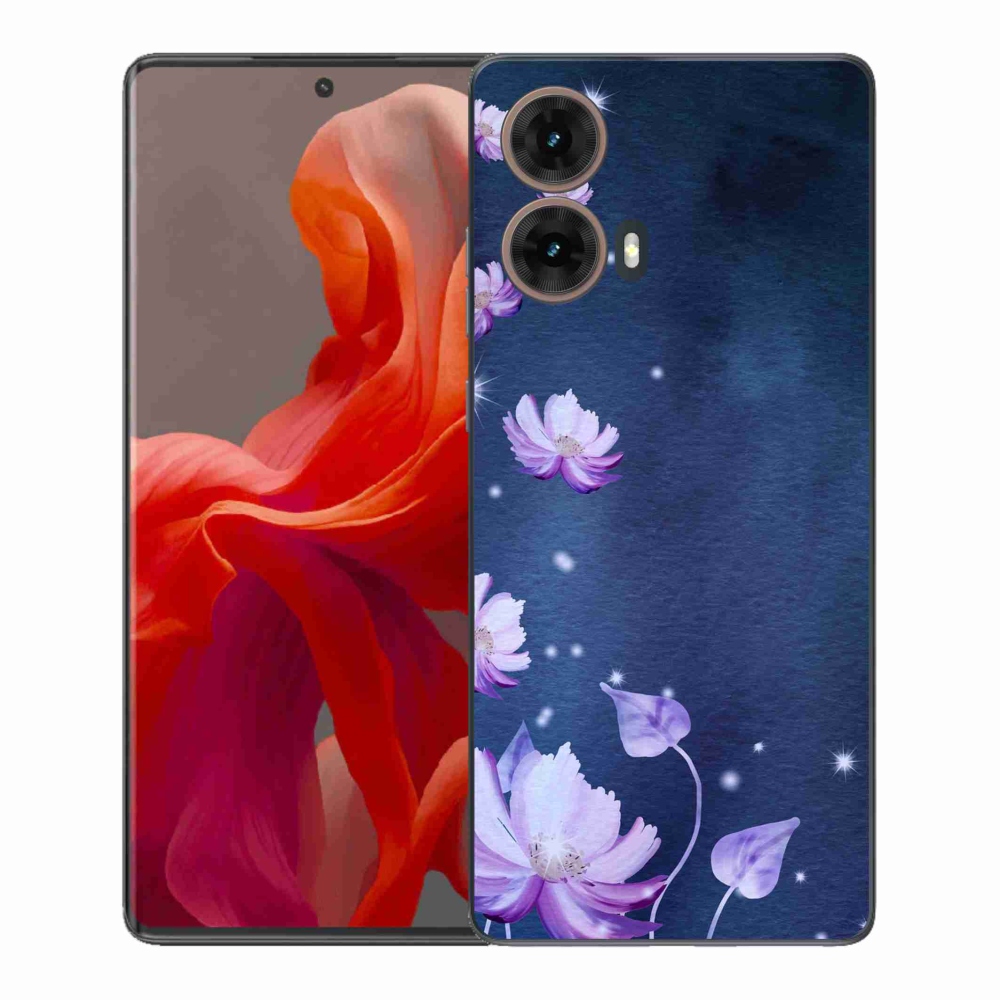 Gélový kryt mmCase na Motorola Moto G85 5G - padajúce kvety