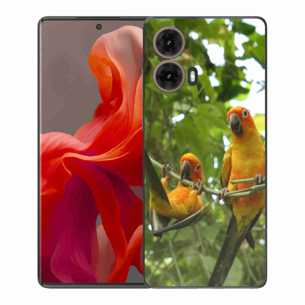Gélový kryt mmCase na Motorola Moto G85 5G - papagáje aratingy
