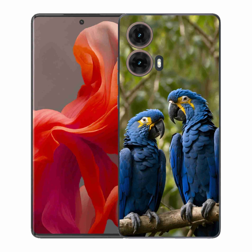 Gélový kryt mmCase na Motorola Moto G85 5G - papagájové duo