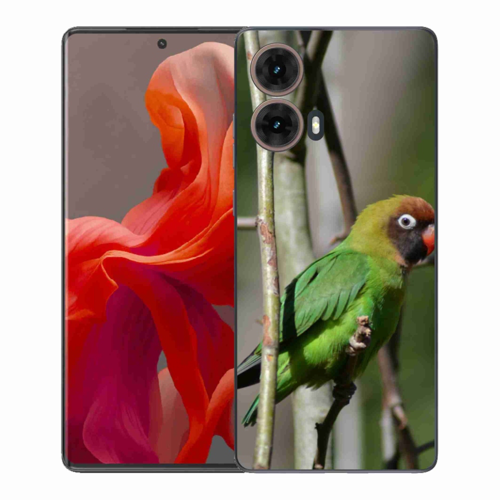 Gélový kryt mmCase na Motorola Moto G85 5G - papagáj agapornis
