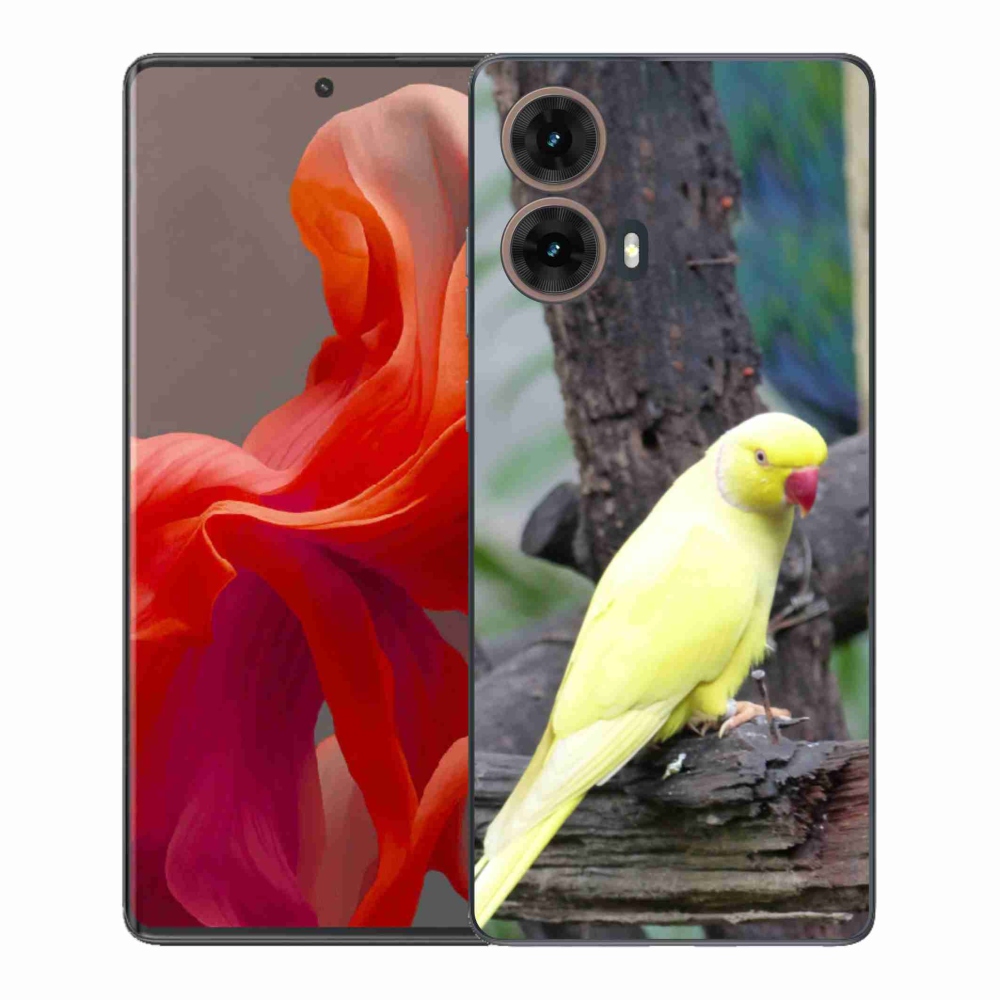Gélový kryt mmCase na Motorola Moto G85 5G - papagáj alexander žltý