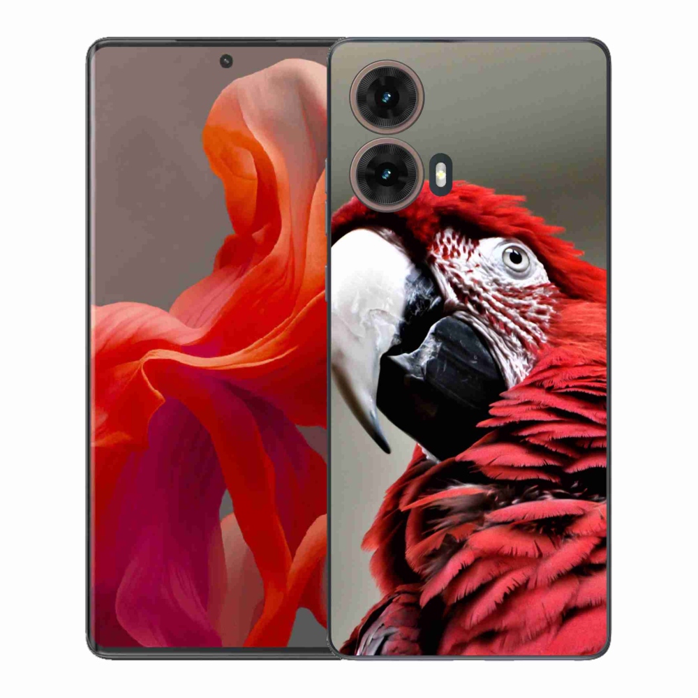 Gélový kryt mmCase na Motorola Moto G85 5G - papagáj ara červený