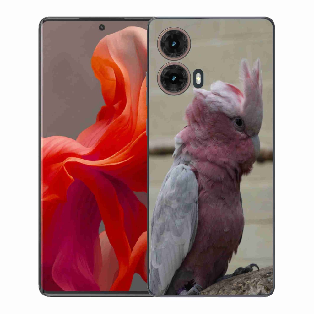 Gélový kryt mmCase na Motorola Moto G85 5G - papagáj kakadu ružový