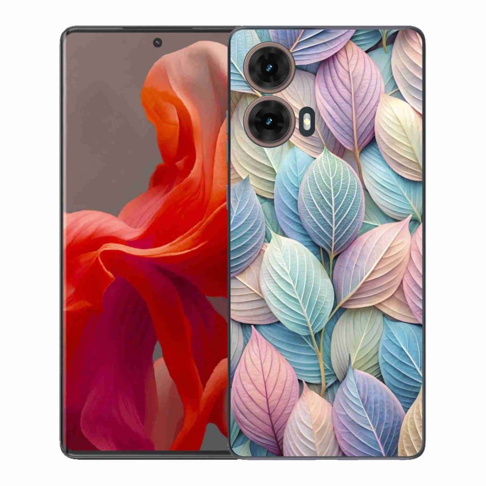 Gélový kryt mmCase na Motorola Moto G85 5G - pastelové listy