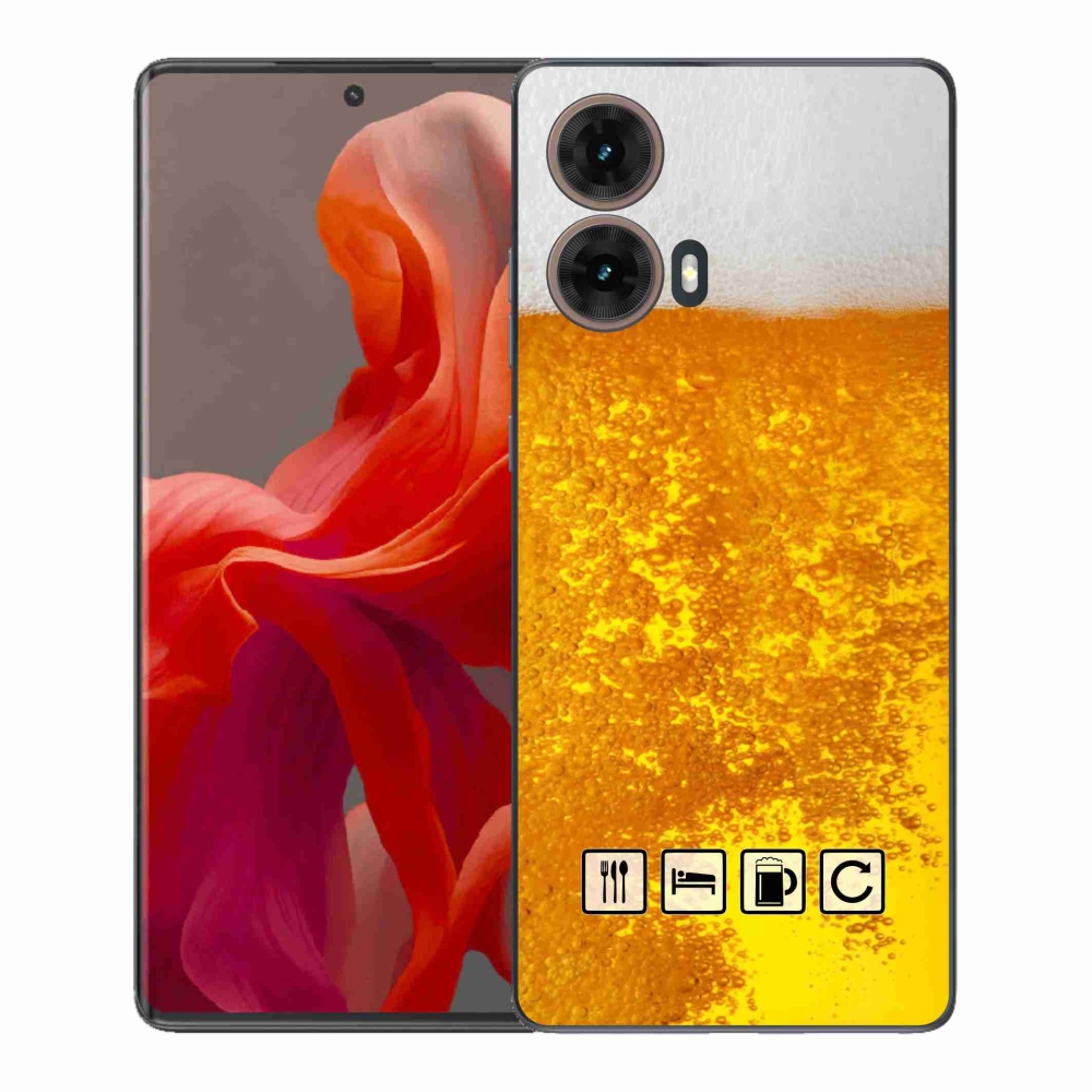 Gélový kryt mmCase na Motorola Moto G85 5G - pivný motív 3