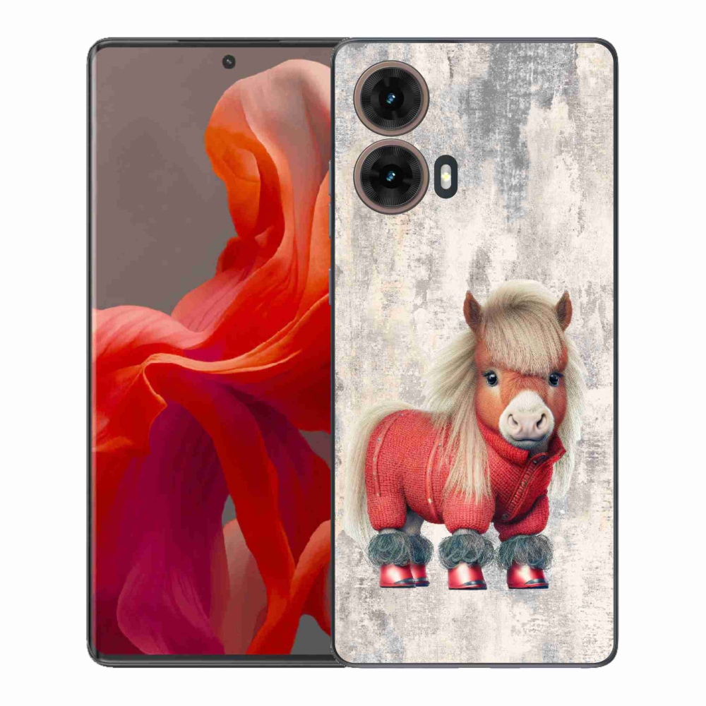 Gélový kryt mmCase na Motorola Moto G85 5G - poník vo svetri