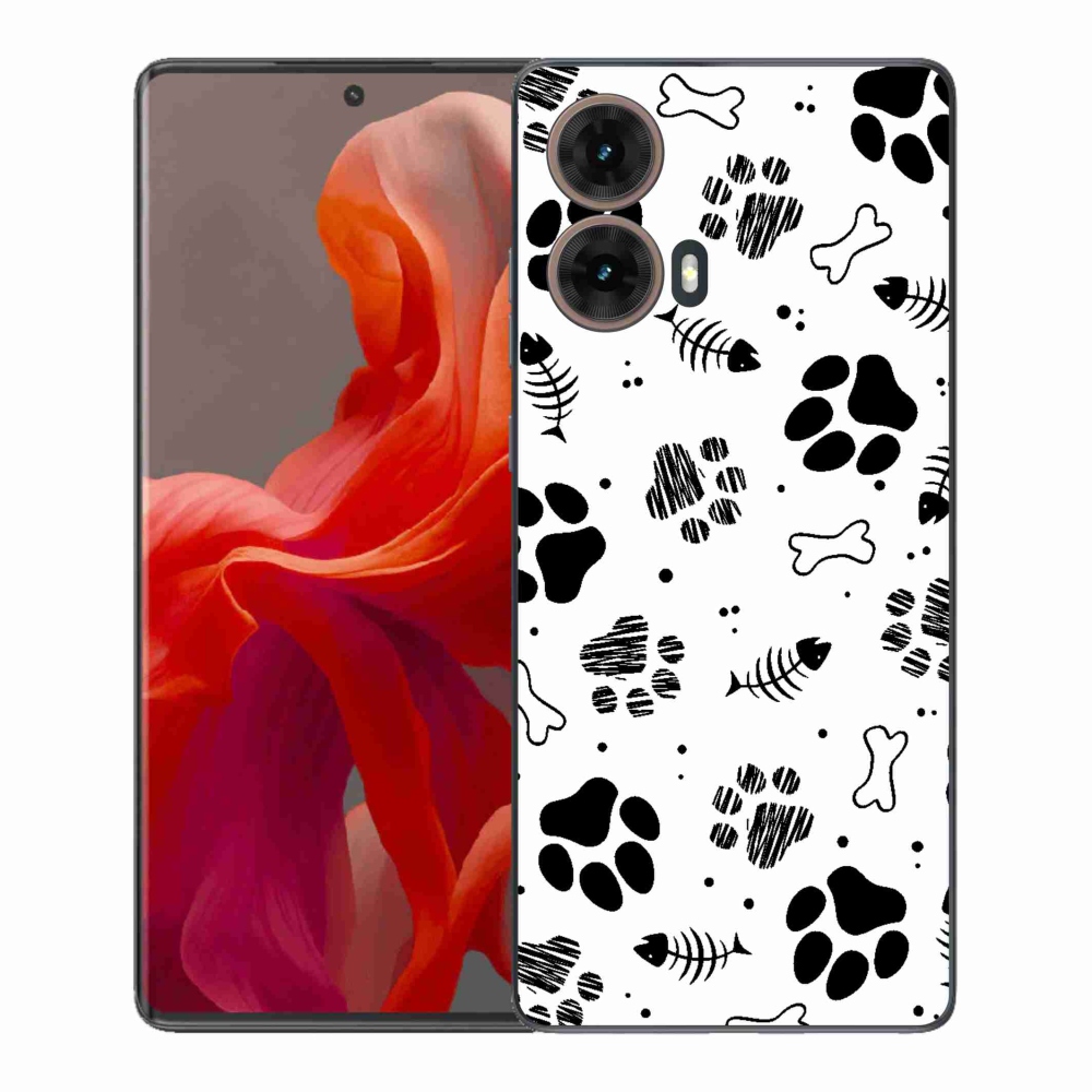 Gélový kryt mmCase na Motorola Moto G85 5G - psie labky 1