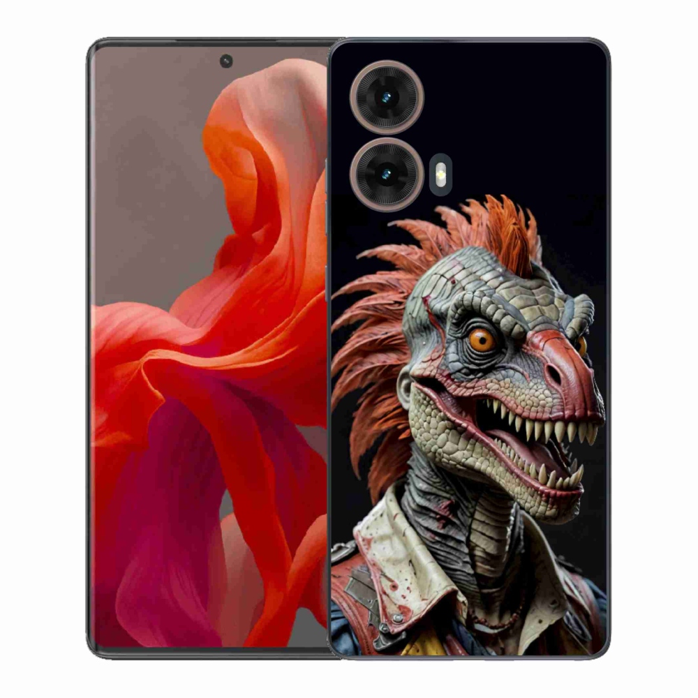 Gélový kryt mmCase na Motorola Moto G85 5G - punk dinosaurus