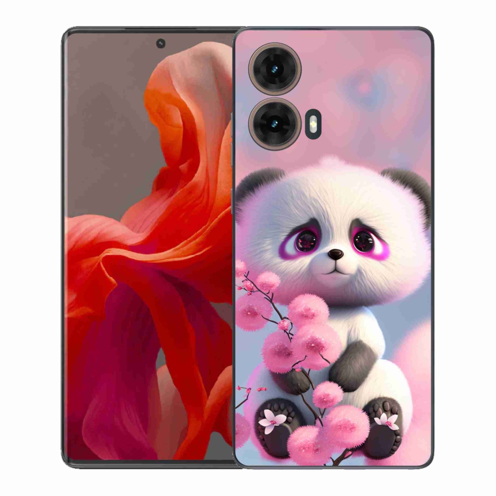 Gélový kryt mmCase na Motorola Moto G85 5G - roztomilá panda 1