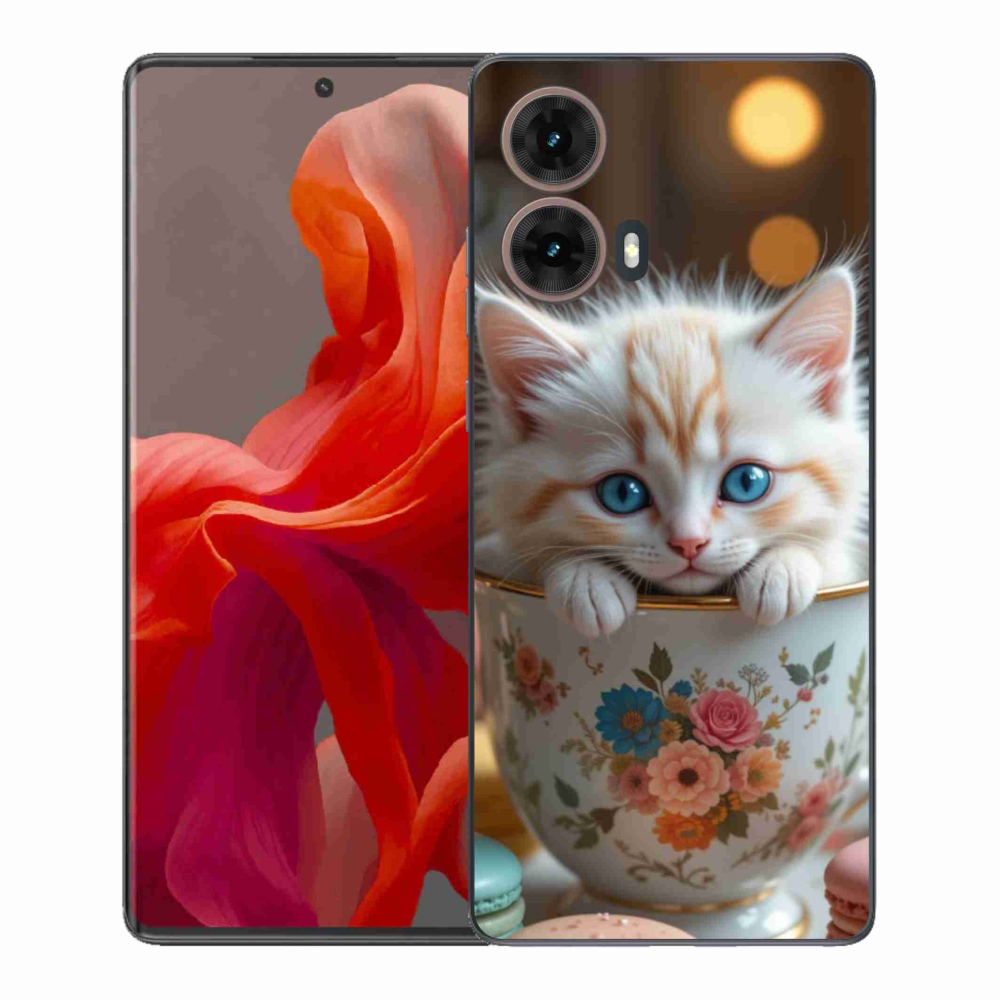 Gélový kryt mmCase na Motorola Moto G85 5G - roztomilé mačiatko 6