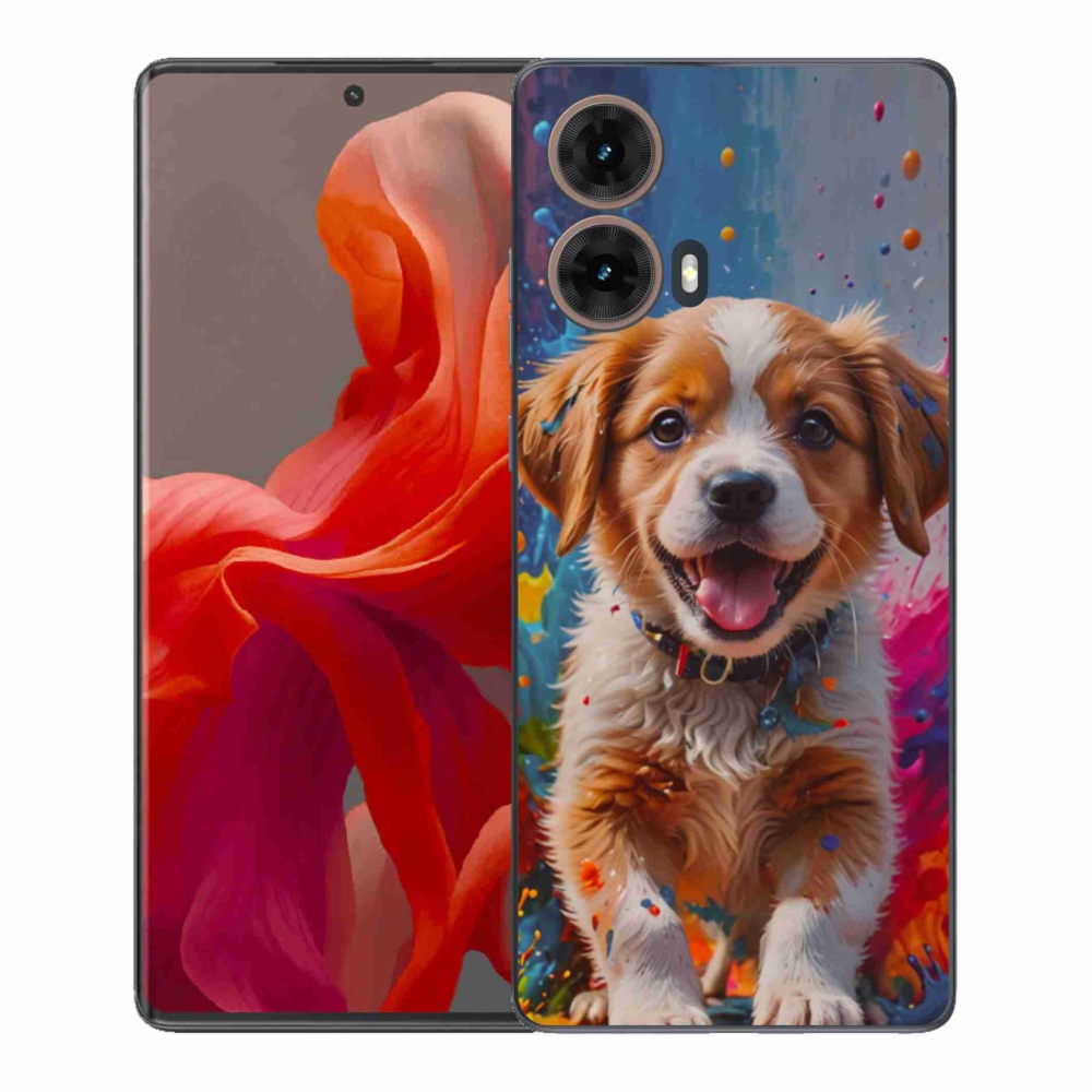 Gélový kryt mmCase na Motorola Moto G85 5G - roztomilé šteňa 3
