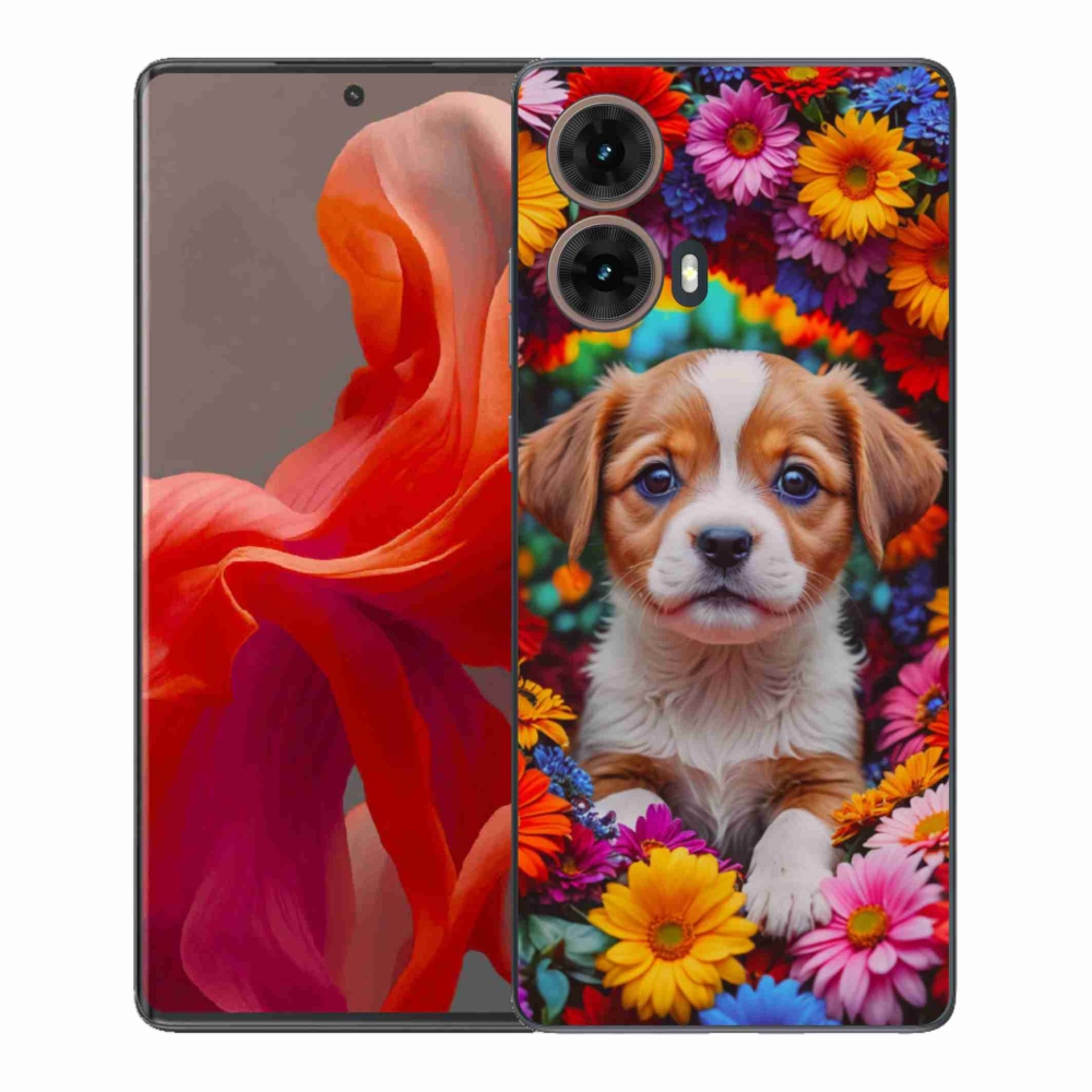 Gélový kryt mmCase na Motorola Moto G85 5G - roztomilé šteňa