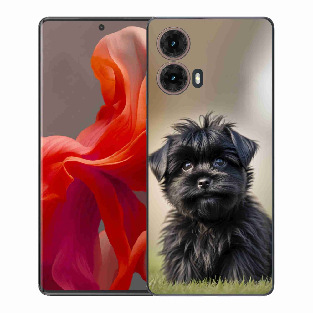 Gélový kryt mmCase na Motorola Moto G85 5G - roztomilý čierny psík