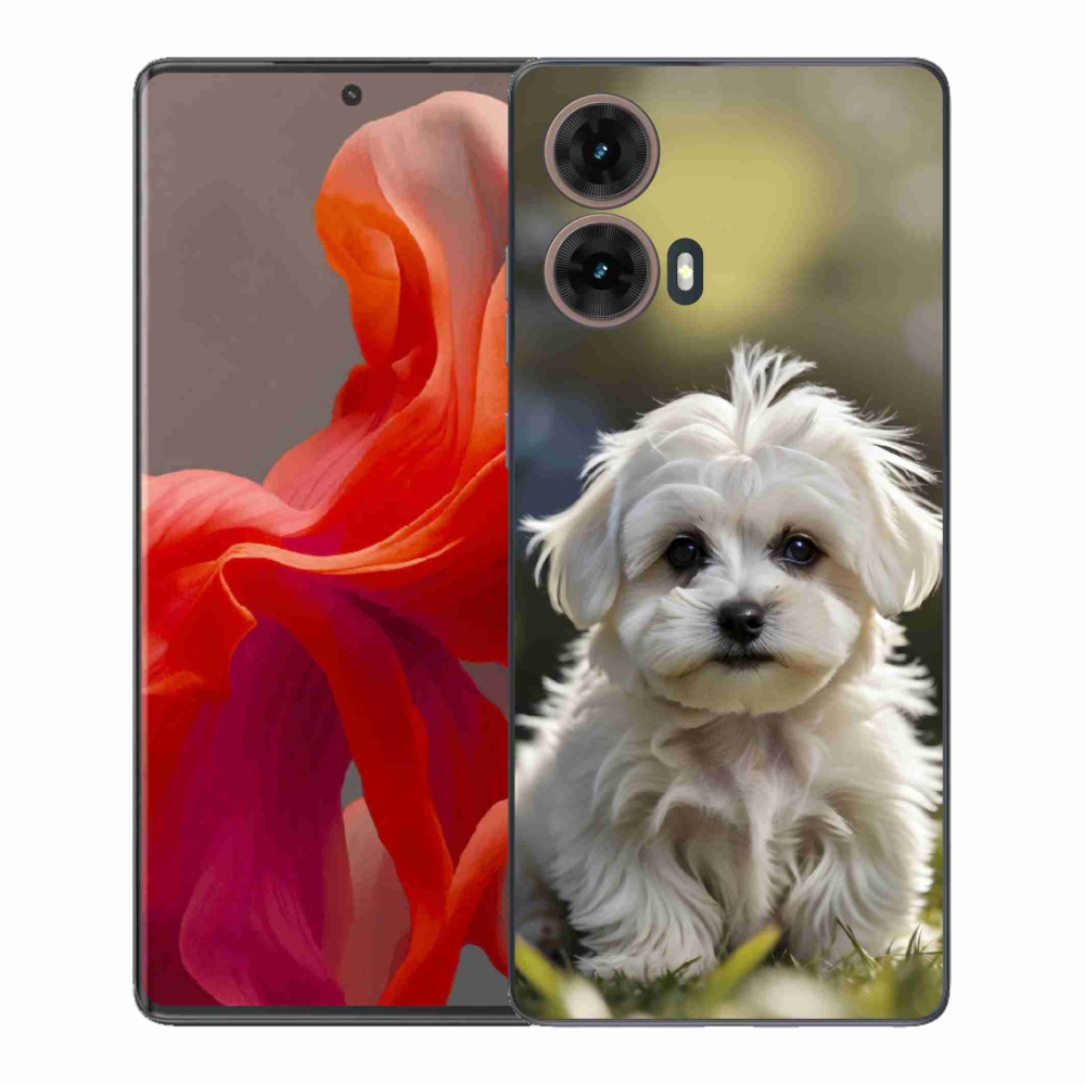 Gélový kryt mmCase na Motorola Moto G85 5G - roztomilý maltézsky psík