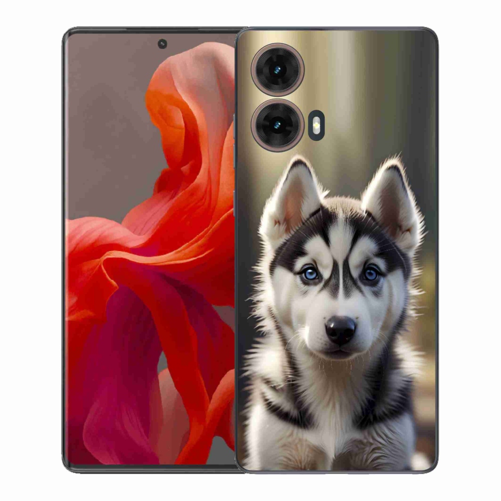 Gélový kryt mmCase na Motorola Moto G85 5G - roztomilý sibírsky husky