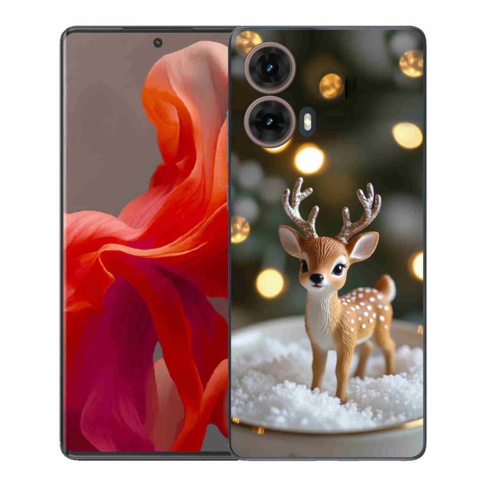 Gélový kryt mmCase na Motorola Moto G85 5G - roztomilý vianočný jeleň