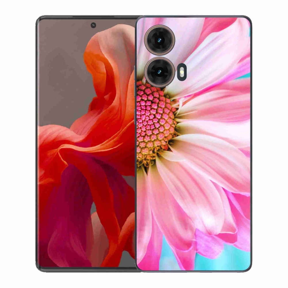 Gélový kryt mmCase na Motorola Moto G85 5G - ružová kvetina