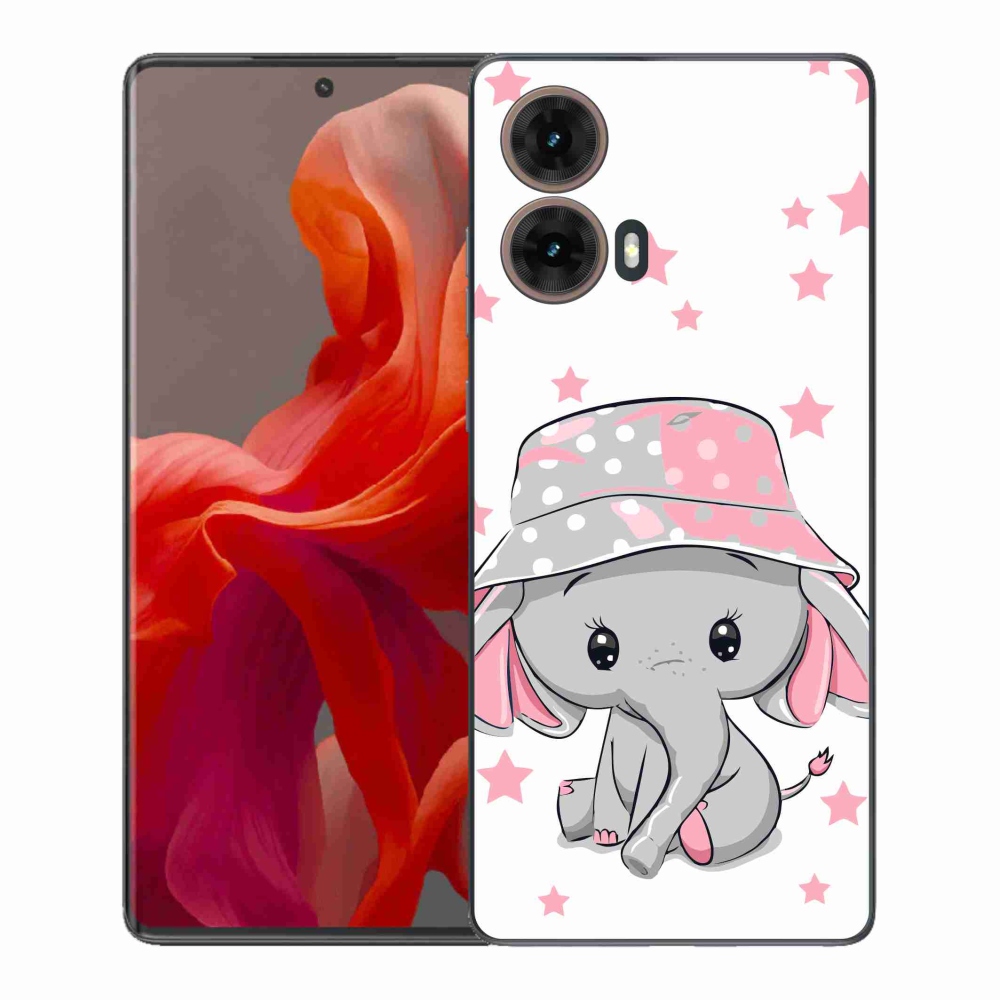 Gélový kryt mmCase na Motorola Moto G85 5G - ružový slon