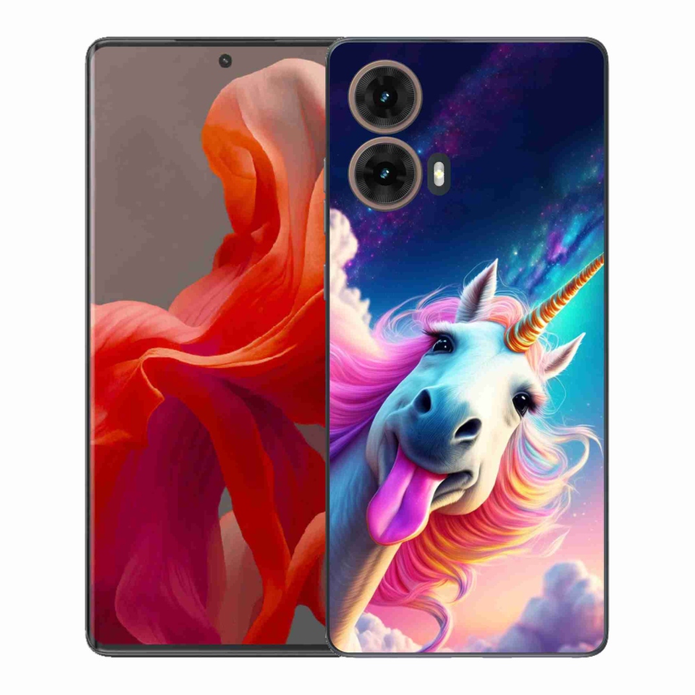 Gélový kryt mmCase na Motorola Moto G85 5G - šialený jednorožec