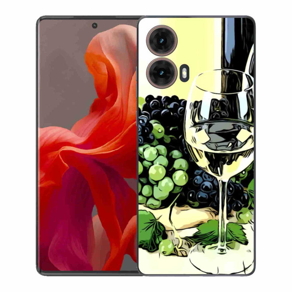 Gélový kryt mmCase na Motorola Moto G85 5G - pohár vína