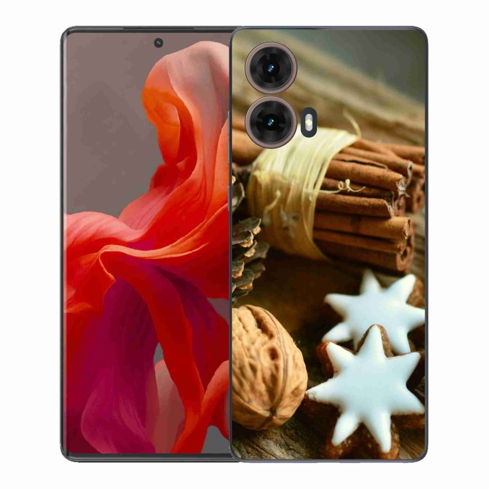 Gélový kryt mmCase na Motorola Moto G85 5G - škorica a perníčky